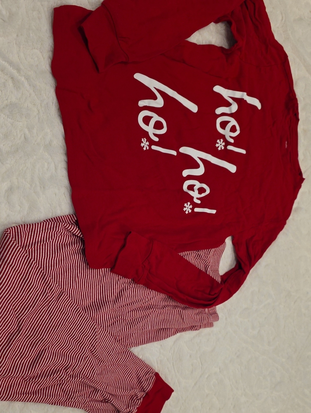 Carter's Red "ho! ho! ho!" Two-Piece Pajama Set